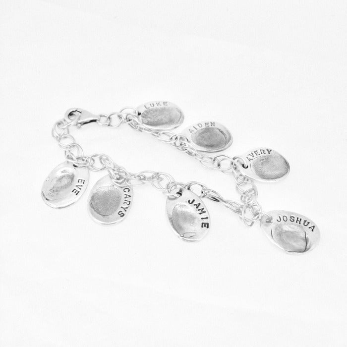 Family Fingerprint Bracelet - Fancy Chain Bracelet