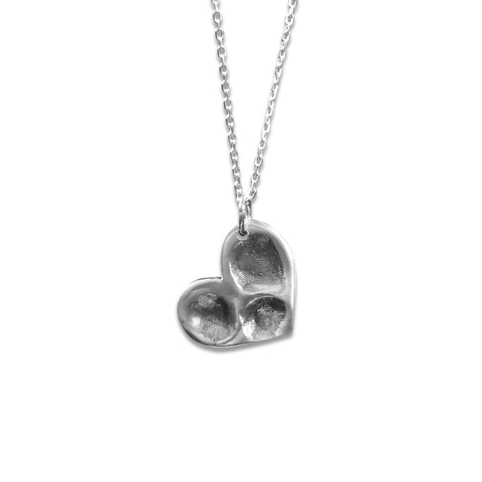 Large Heart Fingerprint Pendant