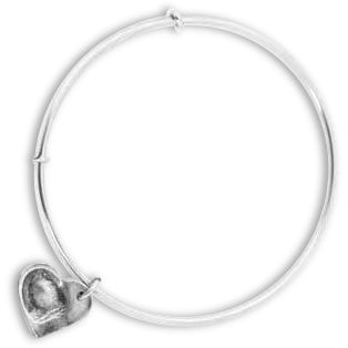 Mini Heart Fingerprint Charm