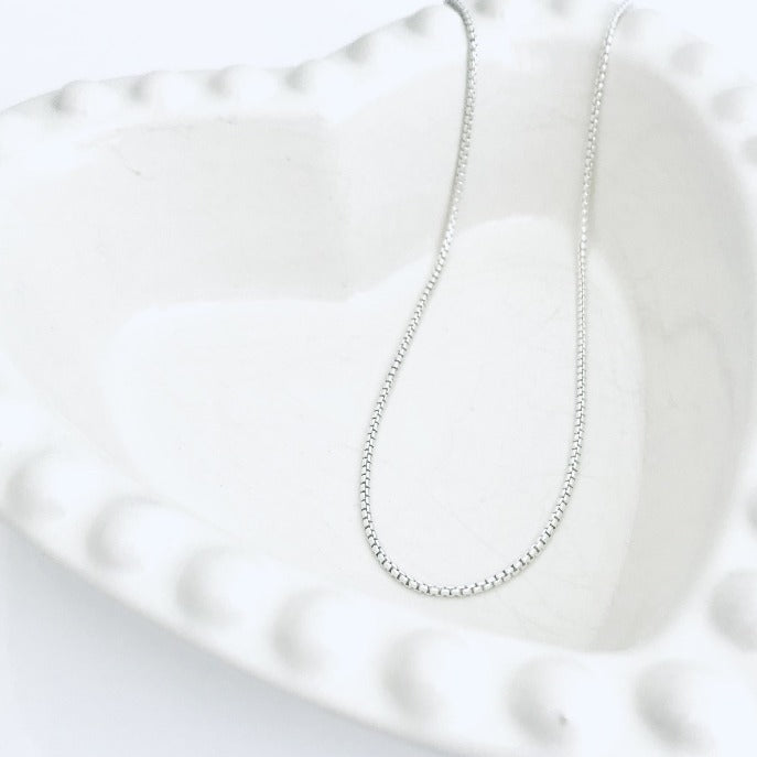 Rounded Box Chain Sterling Silver